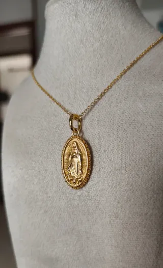 Colgante Virgen Guadalupe Plata