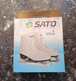Patines de hielo blancos talla 35