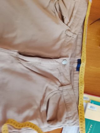Pantaloni Albicocca Cotone Taglia 54