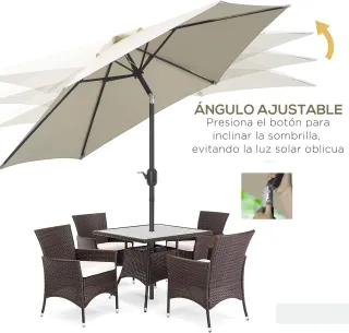Pack Sombrillas Verde 270cm Oferta