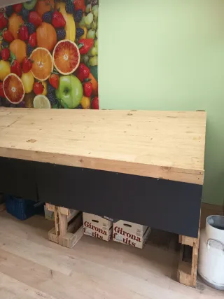 Mueble expositor de palets ideal frutería