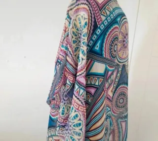 Camicia/Poncho/Copricostume Multicolor M/L donna