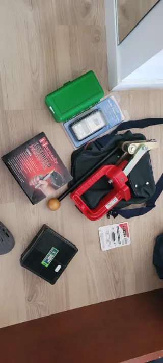 Kit de recarga de munición marca Lee sin uso.