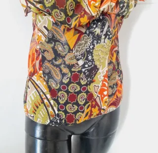 Camicetta leggera donna M,  ampio scollo regolabil
