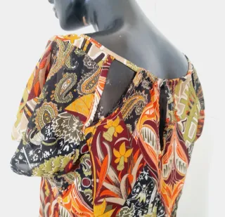 Camicetta leggera donna M,  ampio scollo regolabil