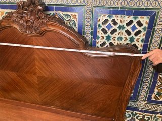 Cama antigua vintage de madera. Medidas en fotos