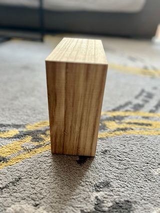 Caja de madera y cristal decorativa