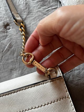 Bolso Michael Kors Blanco Roto Bandolera