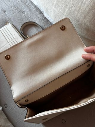 Bolso Michael Kors Blanco Roto Bandolera