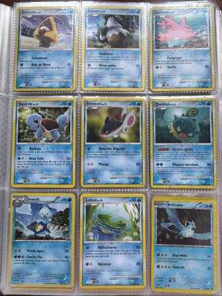 Cartas Pokémon Agua