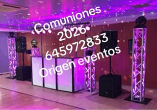 Comuniones 2026 sonido e iluminación