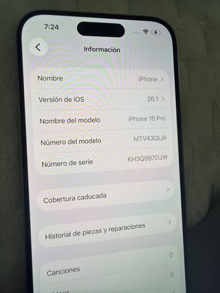 iPhone 15 Pro 256GB Plata