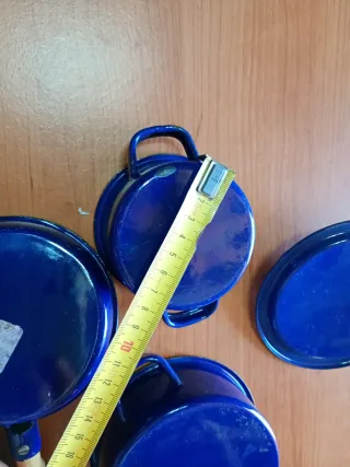 Set Tegami Smaltati Blu e Bianchi