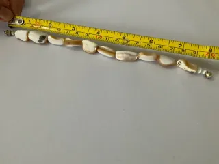 Pulsera Boho Nácar Natural Cuentas Irregulares