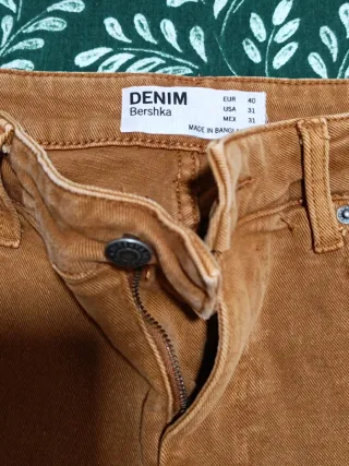 Pantalón de hombre marrón/naranja