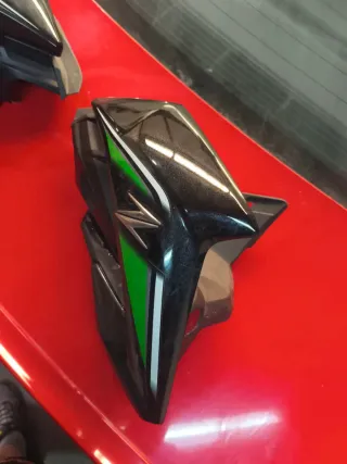 Tapas Laterales Kawasaki Z900 Negras y Verdes