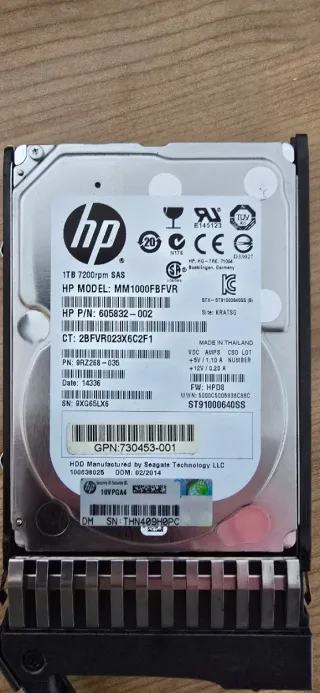 Disco Duro HP 1TB SAS 7200rpm MM1000FBFVR