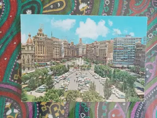 Postal Valencia Plaza del Caudillo 1974