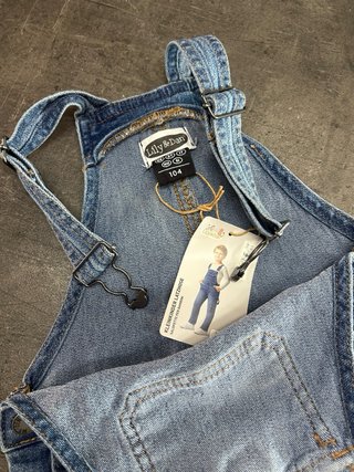 Salopette in denim per bambino NUOVA 104cm
