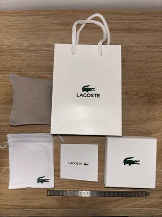 Bracciale Lacoste Unisex Argento Nuovo