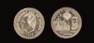 4 Monedas 2000 Pesetas Juan Carlos I 1998