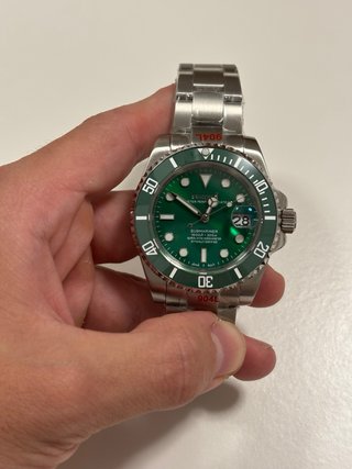Seiko Mod Submariner Verde