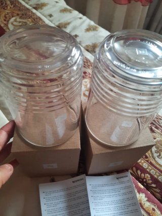 2 Bicchieri Nespresso Vetro Nuovi