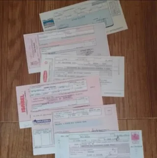 Letras de pago antiguas