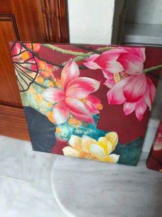 Cuadros decorativos flores lotos