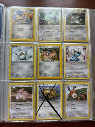 Cartas Pokémon INCOLORA