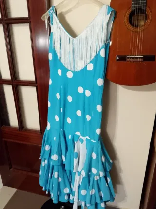 Traje de Gitana Negro con Lunares