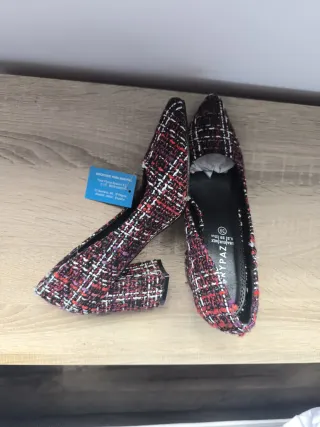 Zapatos tacón tweed MARYPAZ talla 39