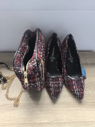 Zapatos tacón tweed MARYPAZ talla 39