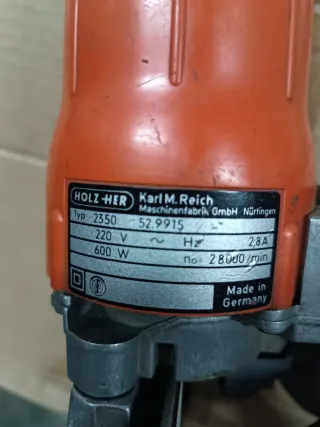 Fresadora de bordes naranja