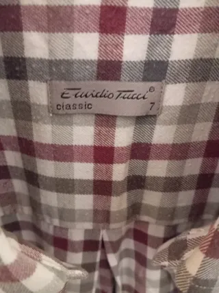 Camisa a cuadros talla grande