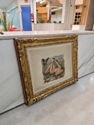 Óleo desnudo femenino años 20 Buen pintor