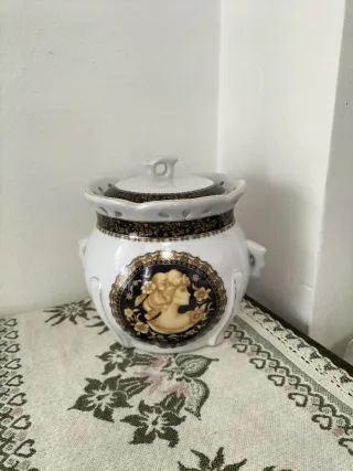 Biscottiera Porcellana Vintage Veneziana