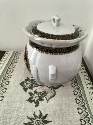 Biscottiera Porcellana Vintage Veneziana