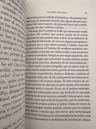 Libro Allò que som de Josep-Maria Terricabras