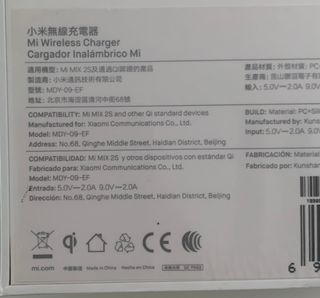 Cargador Inalámbrico Xiaomi MI