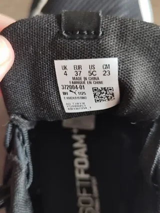 Zapatillas Puma niño T.37 (usadas 2 veces)