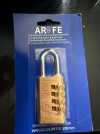 Candado de combinación AR FE 100 uds