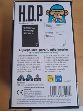 Juego de mesa H.D.P. (Hasta Donde Puedas)