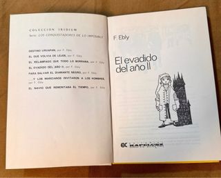 Libro: “ El evadido del año II”, de  Philippe Ebly