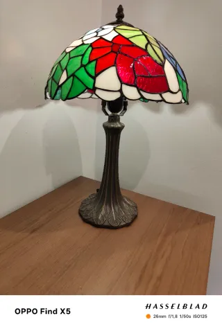 Lámpara Tiffany Vidrieras Colores
