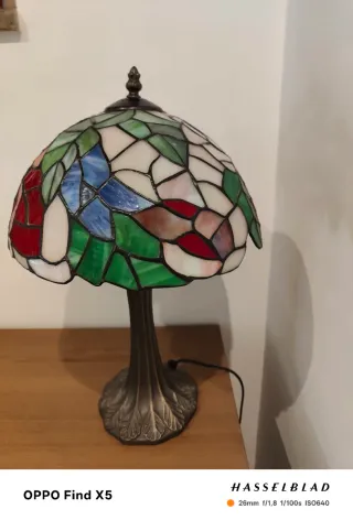 Lámpara Tiffany Vidrieras Colores