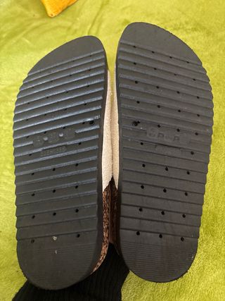 Chanclas blancas con purpurina