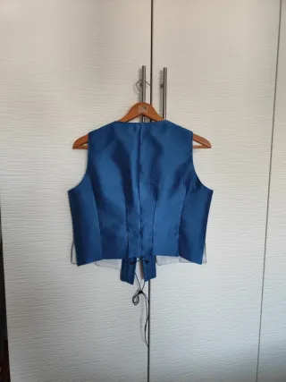 Justillo traje baturra azul