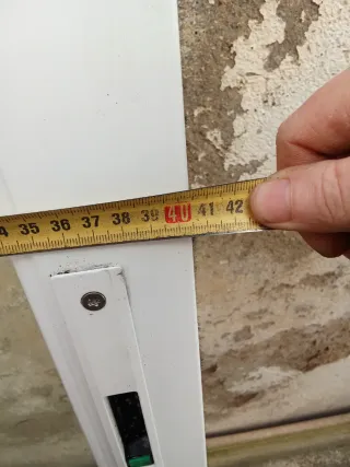 Puertas de balcón PVC (2 unidades)