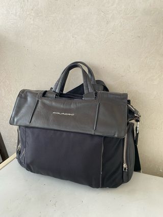 Borsa Piquadro lavoro pelle e tessuto